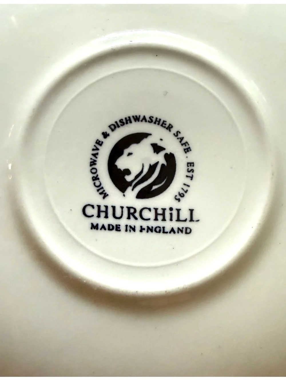 Vintage Churchill Blue Willow saucer made in England